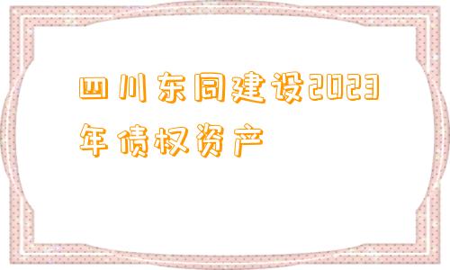 四川东同建设2023年债权资产