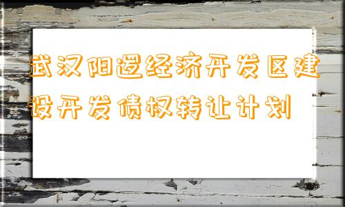 武汉阳逻经济开发区建设开发债权转让计划