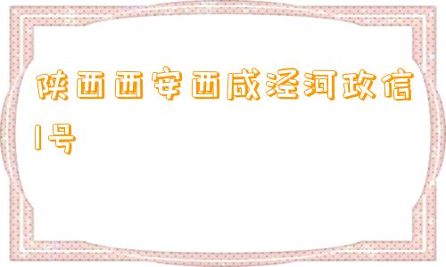 陕西西安西咸泾河政信1号