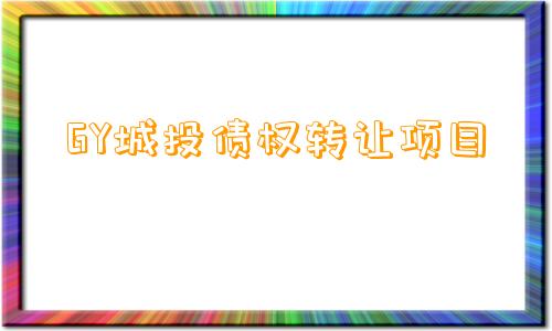 GY城投债权转让项目