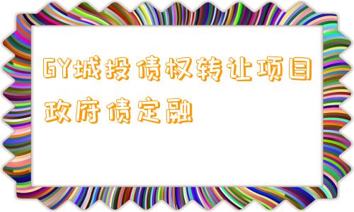 GY城投债权转让项目政府债定融