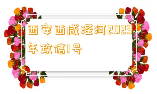 西安西咸泾河2023年政信1号