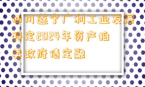 四川遂宁广利工业发展特定2024年资产拍卖政府债定融