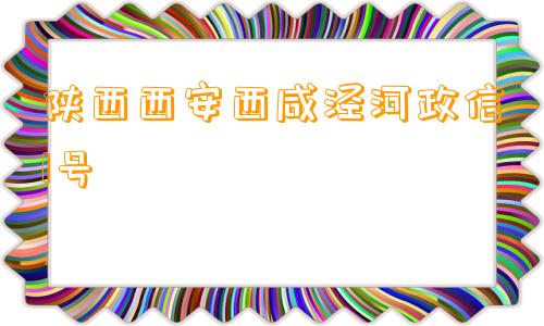 陕西西安西咸泾河政信1号