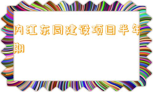 内江东同建设项目半年期