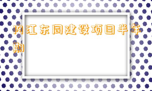 内江东同建设项目半年期