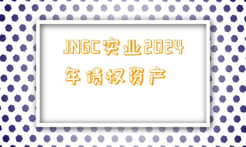 JNGC实业2024年债权资产