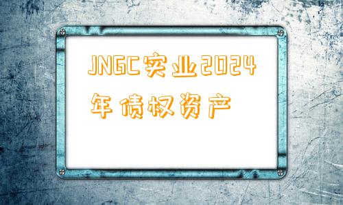 JNGC实业2024年债权资产