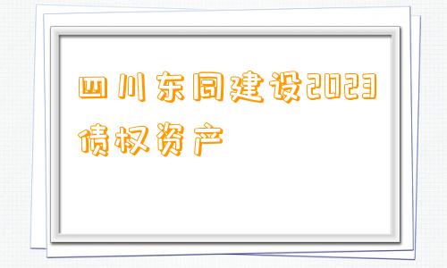 四川东同建设2023债权资产