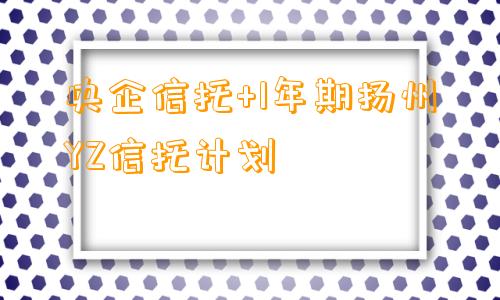 央企信托+1年期扬州YZ信托计划