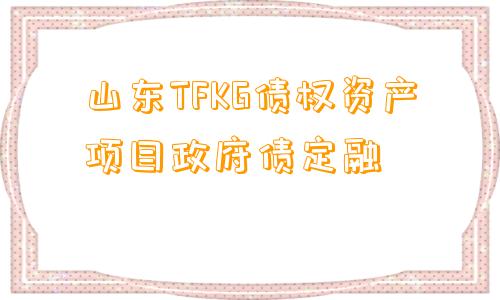 山东TFKG债权资产项目政府债定融