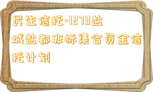 民生信托-1273盐城盐都非标集合资金信托计划