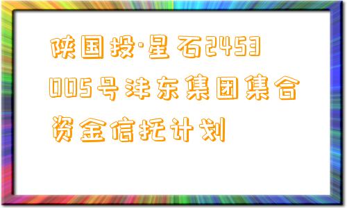 陕国投·星石2453005号沣东集团集合资金信托计划