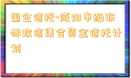 国企信托-咸阳市级非标政信集合资金信托计划