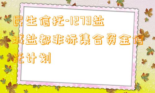 民生信托-1273盐城盐都非标集合资金信托计划