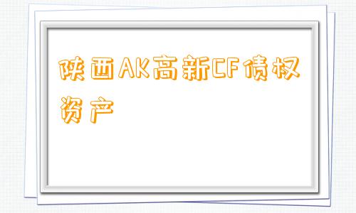 陕西AK高新CF债权资产