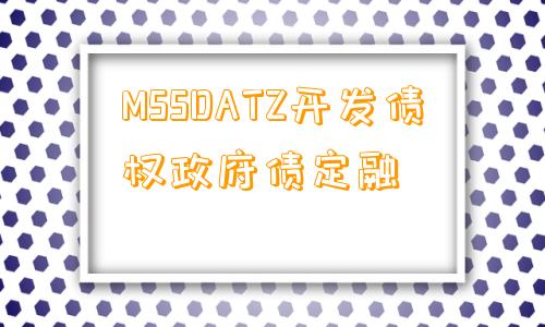 MSSDATZ开发债权政府债定融