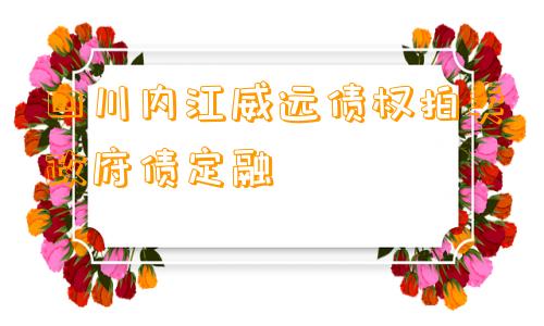 四川内江威远债权拍卖政府债定融