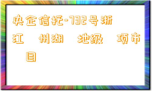 央企信托-732号浙江‮州湖‬地级‮项市‬目