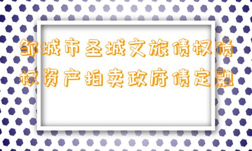 邹城市圣城文旅债权债权资产拍卖政府债定融