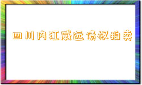 四川内江威远债权拍卖