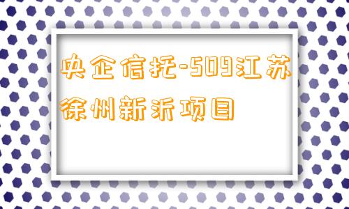 央企信托-509江苏徐州新沂项目