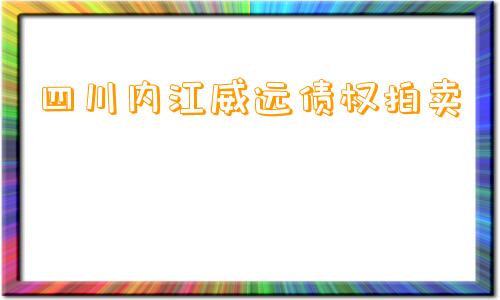 四川内江威远债权拍卖 