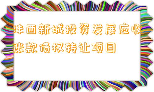 沣西新城投资发展应收账款债权转让项目