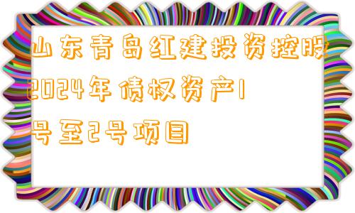 山东青岛红建投资控股2024年债权资产1号至2号项目