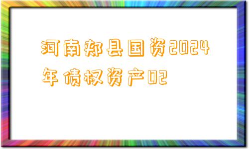 河南郏县国资2024年债权资产02