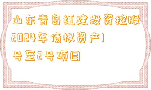 山东青岛红建投资控股2024年债权资产1号至2号项目