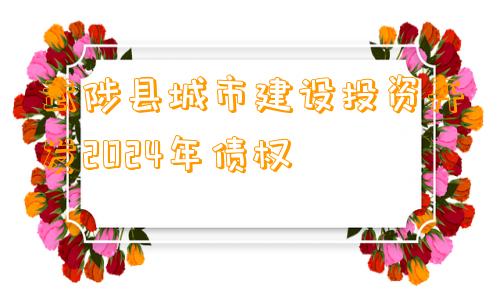 武陟县城市建设投资开发2024年债权