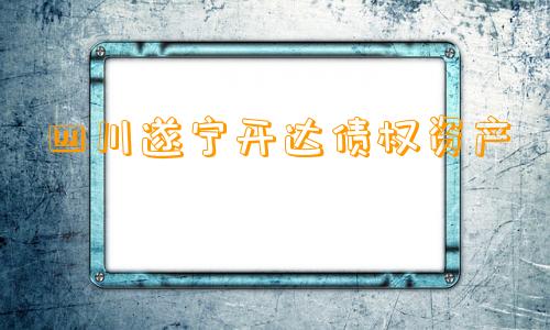 四川遂宁开达债权资产