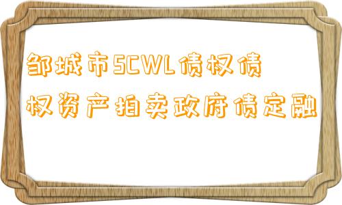 邹城市SCWL债权债权资产拍卖政府债定融