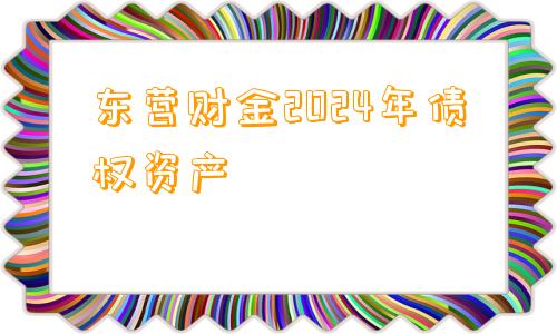 东营财金2024年债权资产