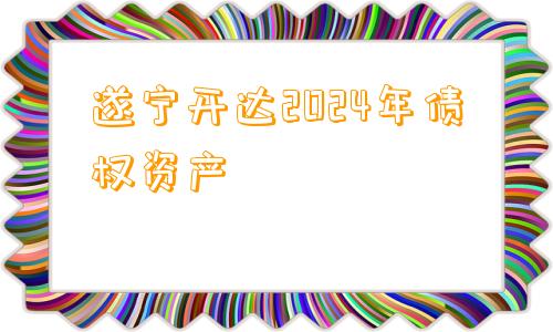 遂宁开达2024年债权资产