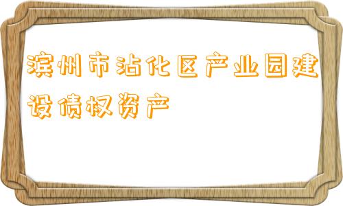 滨州市沾化区产业园建设债权资产