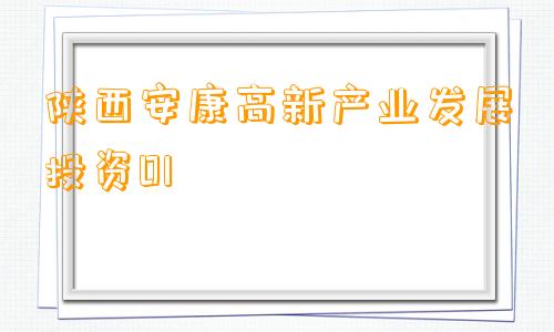 陕西安康高新产业发展投资01