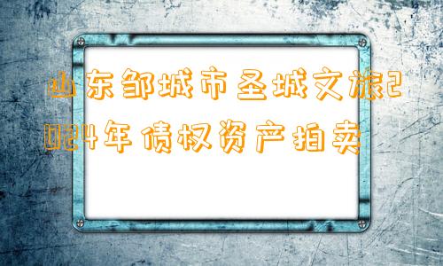 山东邹城市圣城文旅2024年债权资产拍卖