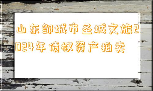 山东邹城市圣城文旅2024年债权资产拍卖