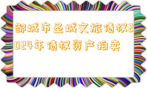 邹城市圣城文旅债权2024年债权资产拍卖