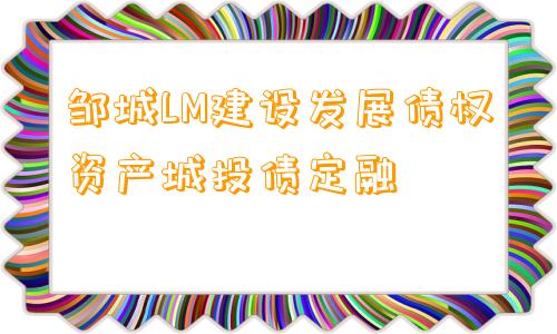 邹城LM建设发展债权资产城投债定融