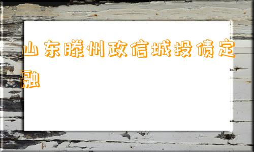 山东滕州政信城投债定融