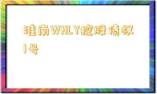 淮南WHLY控股债权1号