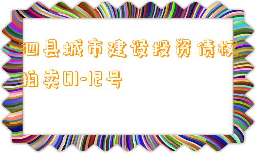 泗县城市建设投资债权拍卖01-12号