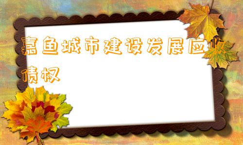 嘉鱼城市建设发展应收债权