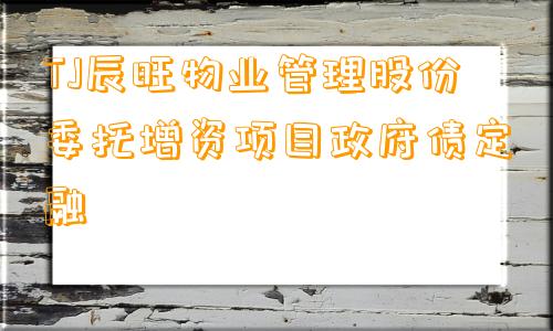 TJ辰旺物业管理股份委托增资项目政府债定融