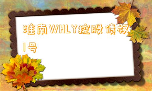 淮南WHLY控股债权1号