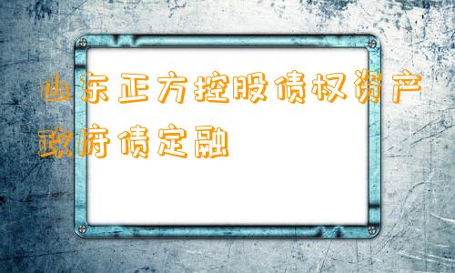 山东正方控股债权资产政府债定融