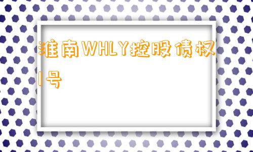 淮南WHLY控股债权1号